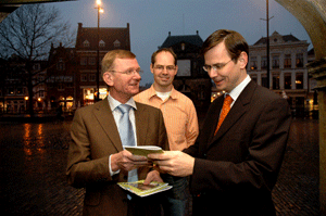 foto Andre Rouvoet, Arie de Groot en Vincent Laban